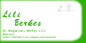 lili berkes business card